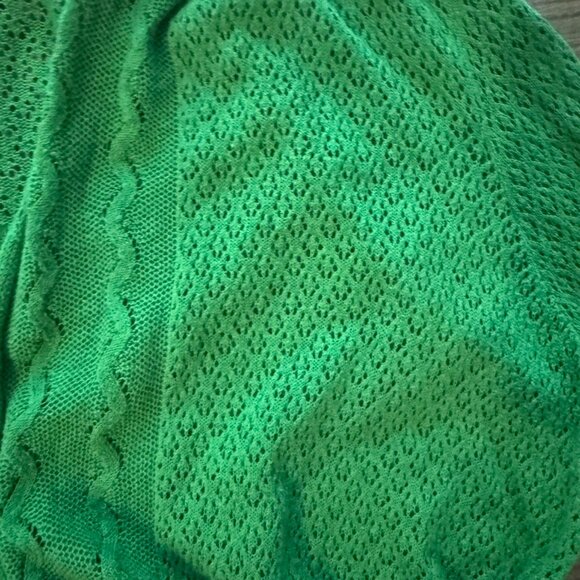 Knitted & Knotted ANTHROPOLOGIE Linen cotton Cardigan sweater LARGE - Picture 4 of 5